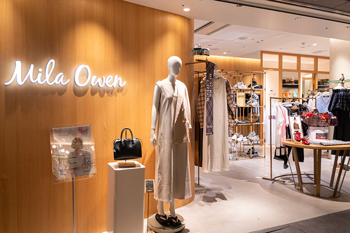 Mila Owen(ミラオーウェン)天神地下街店の外観