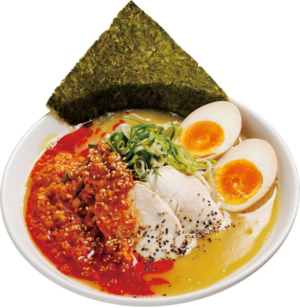 「赤の背脂地獄炊きラーメン」辛味背脂が溶岩のように流れる、こってり最強ラーメン【限定】